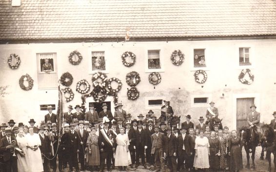 Schützenkönig Gustav Frohs 1928, heute Nr. 224 Schielke